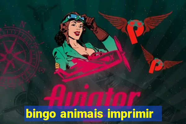 bingo animais imprimir